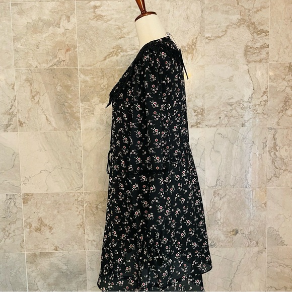 TOPSHOP Floral Oversized Collar Dress - Picture 5 of 7